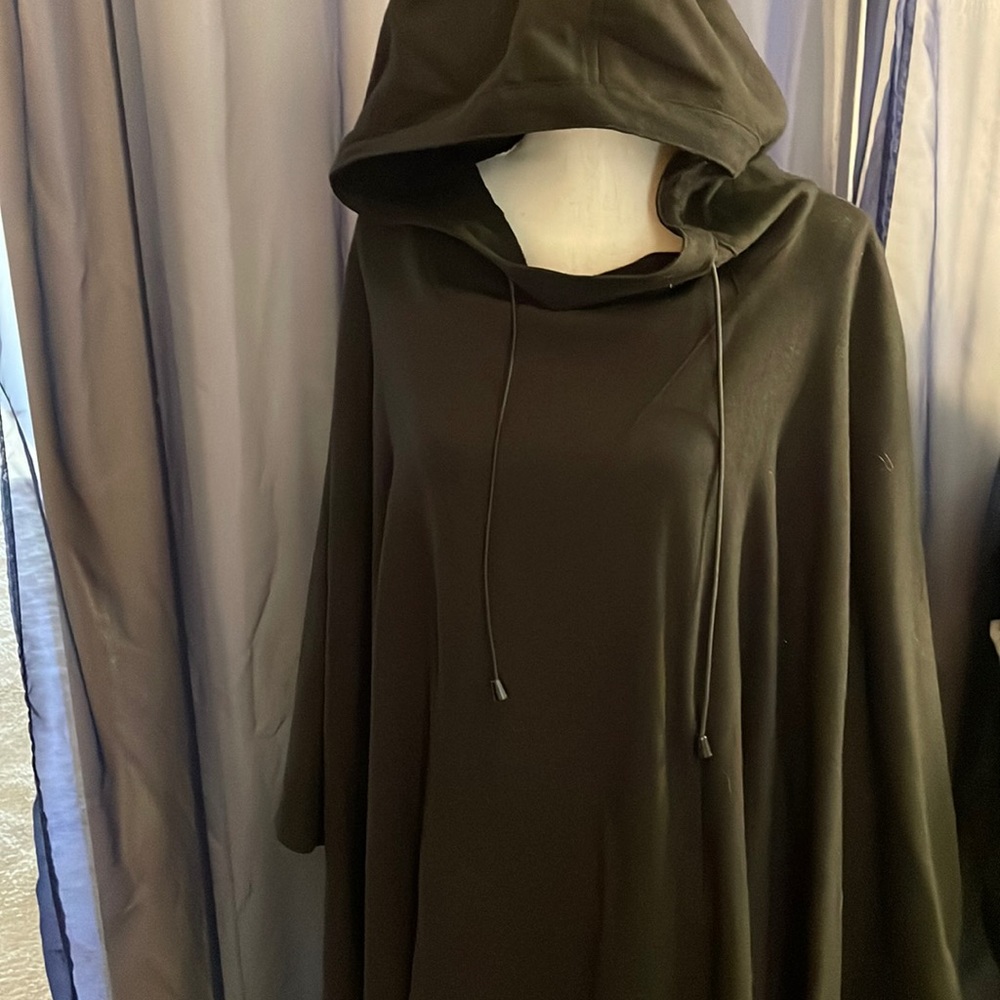 Womens Hooded Poncho Jacket